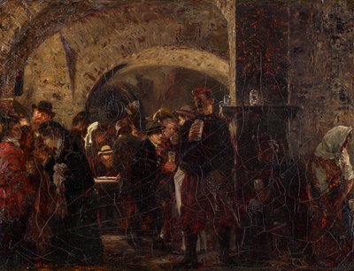 Esterházykeller i Wien av Adolph Menzel