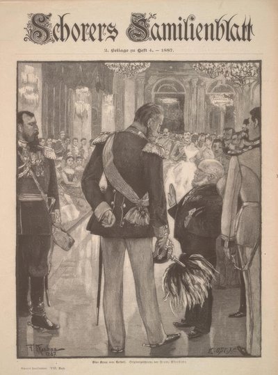 En scene fra baneballet av Adolph Menzel