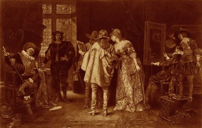 Kjennere ved Rembrandts studio, illustrasjon fra 