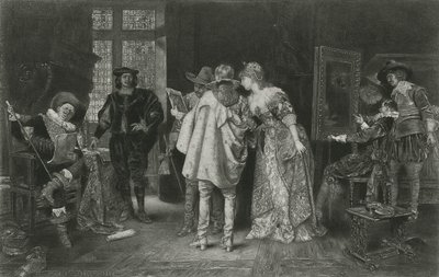 Kjennere ved Rembrandts studio, illustrasjon fra 