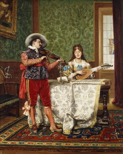 Duetten av Adolphe-Alexandre Lesrel