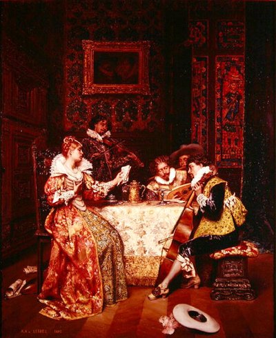 Musikkfesten av Adolphe-Alexandre Lesrel