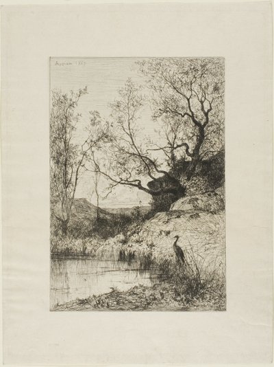 En dam i nærheten av Roussillon av Adolphe Appian