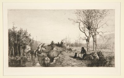 Bekkens bredder ved Rossilon (Ain) av Adolphe Appian
