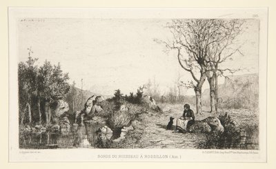 Bekkens bredder ved Rossilon (Ain) av Adolphe Appian
