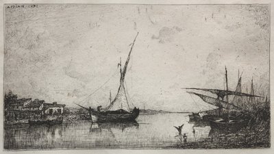 Kanalen ved Martiques av Adolphe Appian