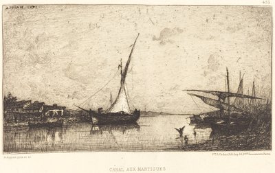 Martigues-kanalen av Adolphe Appian