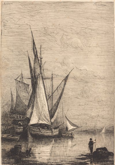 Havnen i Genova av Adolphe Appian