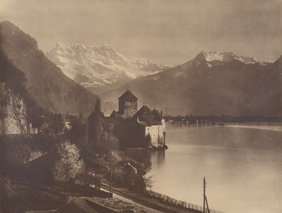 Chillon slott av Adolphe Braun