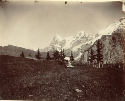 Landskap, Sveits, ca. 1860. av Adolphe Braun