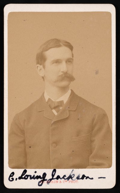 Portrett av Charles Loring Jackson 1847-1935, ca 1887. av Adolphe Braun