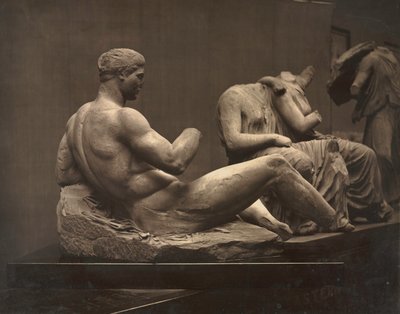 Skulpturer fra Parthenon, British Museum, ca. 1870-årene. av Adolphe Braun