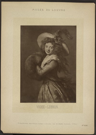 [Selvportrett av Vigee-Lebrun, Louvre-museet] av Adolphe Braun