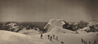 Toppmøtet på Mont Titlis, Sveits, 1866. av Adolphe Braun