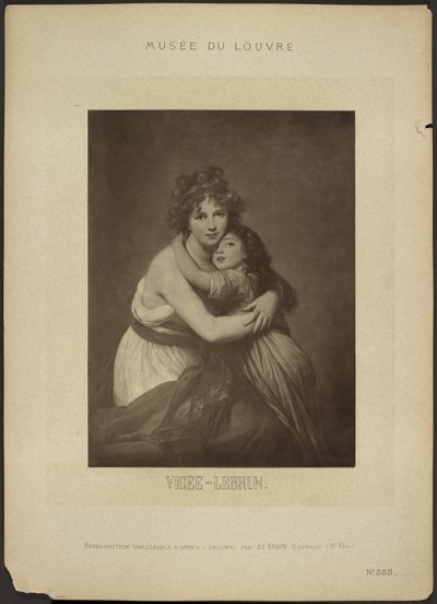 [«Kunstneren og datteren hennes», av Vigee-Lebrun, Musée du Louvre] av Adolphe Braun