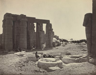 Ramesseum, Theben av Adolphe Braun