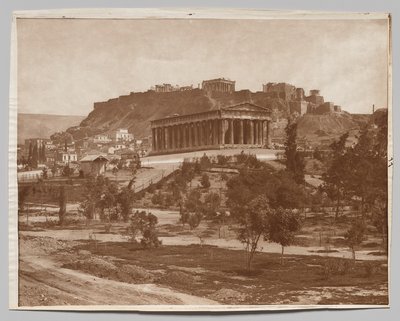 Utsikt over Akropolis av Adolphe Braun and Co.