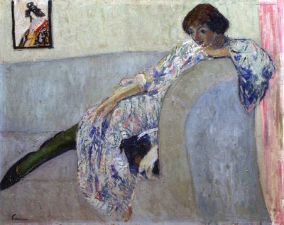 Portrett av poetinnen Vera Inber 1890-1972, 1920-tallet av Adolphe Feder