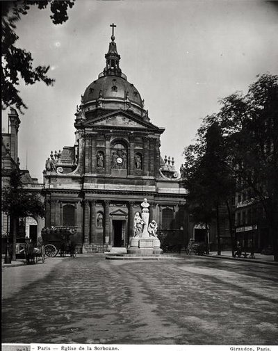 Sorbonne-kirken bygget av Jacques Lemercier (ca. 1585-1654) i 1635-53 av Adolphe Giraudon