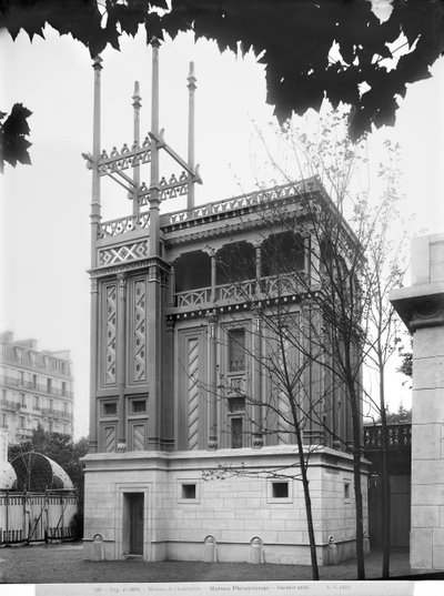 Det fønikiske hus, universell utstilling, Paris, 1889 av Adolphe Giraudon