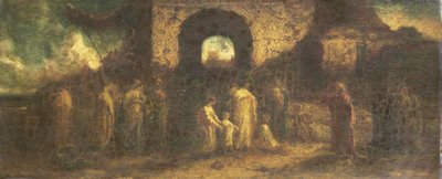 Kristus velsigner barna av Adolphe Joseph Thomas Monticelli