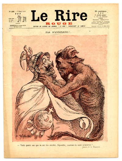 Cover av "" The Red Laughter", Satirical en Couleurs av Adolphe Leon Willette