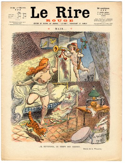 Cover av "" The Red Laughter", Satirical in Colors av Adolphe Leon Willette