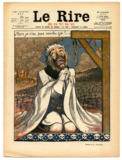 Cover av "" The Red Laughter", Satirical in Colors av Adolphe Leon Willette