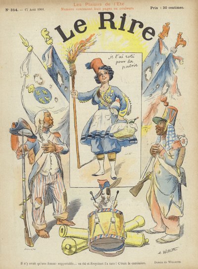 Illustrasjon for Le Rire av Adolphe Leon Willette