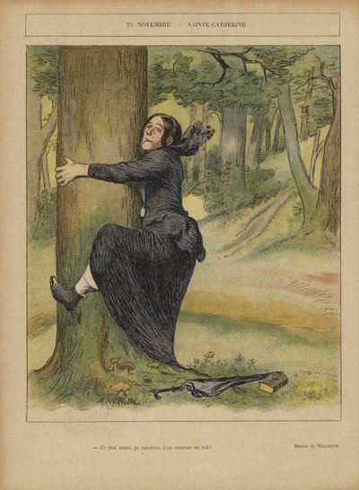 Illustrasjon for Le Rire av Adolphe Leon Willette