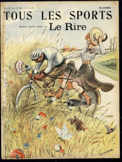 Illustrasjon av Adolphe dit Willette (1857-1926) for omslaget til Le Lire, #20 av Adolphe Leon Willette