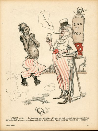 L'Plate au beurre, nummer 199, satirisk i farger av Adolphe Leon Willette