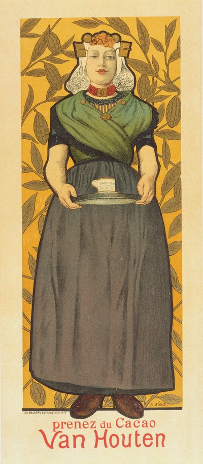 Prenez du Cacao Van Houten av Adolphe Leon Willette