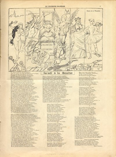 The Courier francais, Satirique en B & B av Adolphe Leon Willette