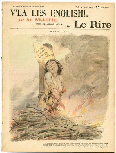 Latteren, nummer 264, Satirisk i farger av Adolphe Leon Willette