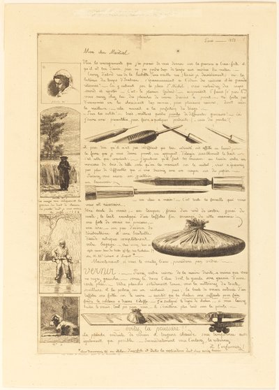 Brev om elementene i etsningen, side 1 av Adolphe Martial Potemont