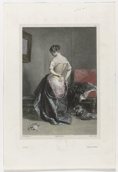 Le Corset (tittel på objekt) av Adolphe Mouilleron