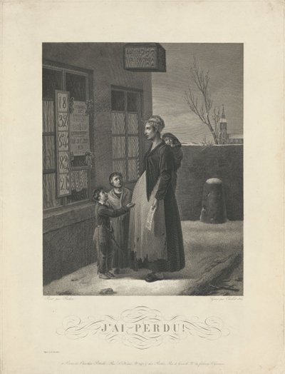 Jeg mistet!, 1824 av Adolphe Roehn