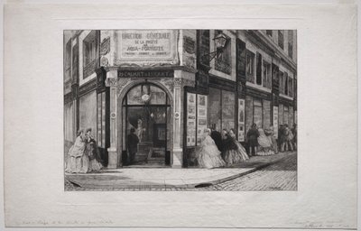 Hovedkvarter for Society of Aquafortists av Adolphe Théodore Jules Martial Potémont
