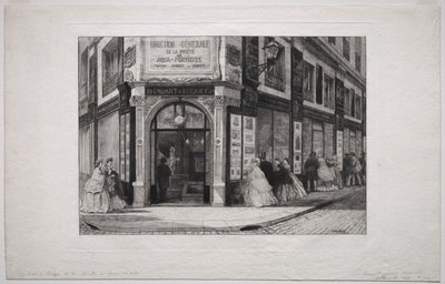 Hovedkvarteret til Société des Aquafortistes, 1864. av Adolphe Théodore Jules Martial Potémont