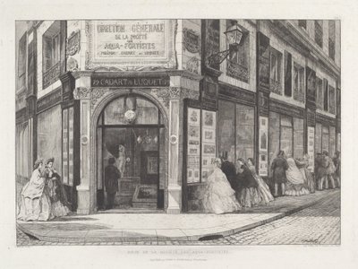 Hovedkvarter for Society of Aquafortists av Adolphe Théodore Jules Martial Potémont