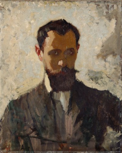 Self Portrait Study, ca. 1912 (olje på lerret) av Adolphe Valette