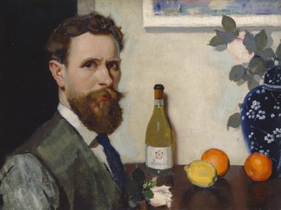 Selvportrett, ca. 1917 (olje på lerret) av Adolphe Valette
