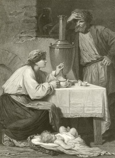 Et russisk bondehjem av Adolphe Yvon