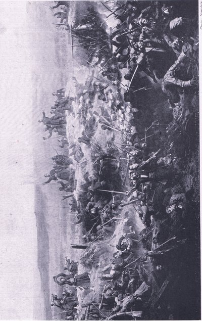 Inntakelsen av Malakoff av franskmennene, illustrasjon fra British Battles on Land and Sea, 1915 av Adolphe Yvon