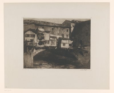 Firenze. Ponte Vecchio (original tittel på objekt) av Adriaan J. van 