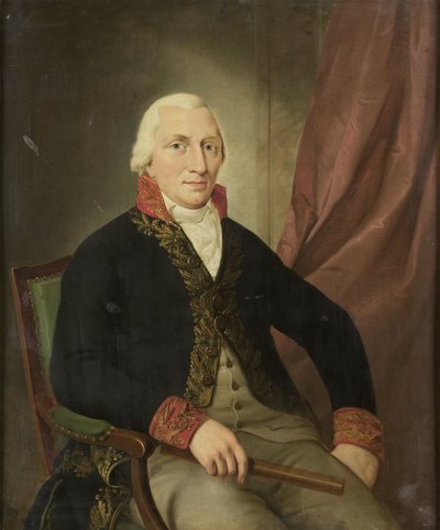 Portrett av Albertus Henricus Wiese, generalguvernør i Nederlandsk Øst-India av Adriaan de Lelie (attributed to)