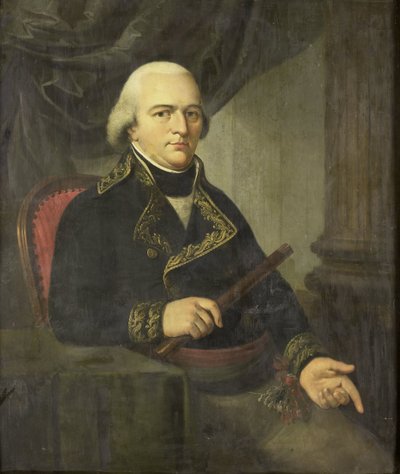 Portrett av Pieter Gerardus van Overstraten, generalguvernør i Nederlandsk Øst-India av Adriaan de Lelie (attributed to)
