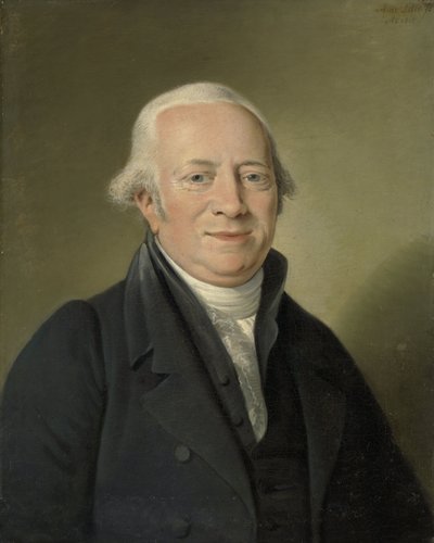 Cornelis Sebille Roos (1754-1820), kunsthandler i Amsterdam og keeper ved Nationale Konst-Gallery i Huis ten Bosch, Haag av Adriaan de Lelie