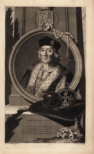 Henrik VII (1457-1509) (gravering) av Adriaan van der (after) Werff